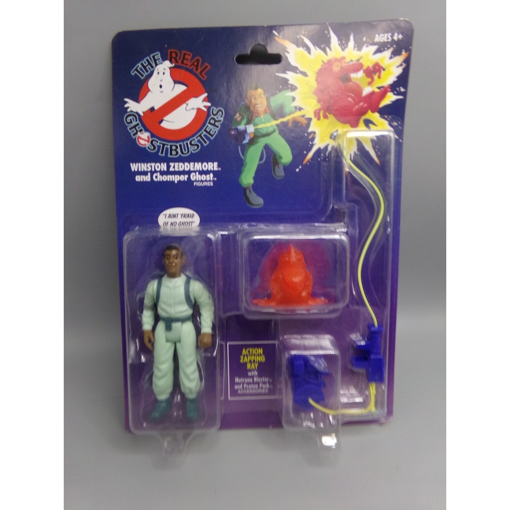 The Real Ghostbusters Winston Zeddemore and Chomper Ghost Action‎ Figure